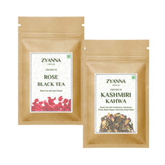 Rose Black Tea & Kashmiri Kahwa Tea