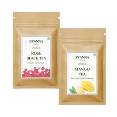 Rose Black Tea & Mango Green Tea