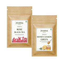 Rose Black Tea & Honey Lemon Tea