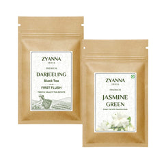 Darjeeling Tea + Jasmine Green Tea