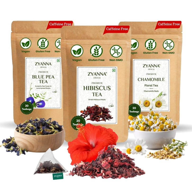 3 in 1 Combo Pack - Butterfly Pea, Chamomile & Hibiscus