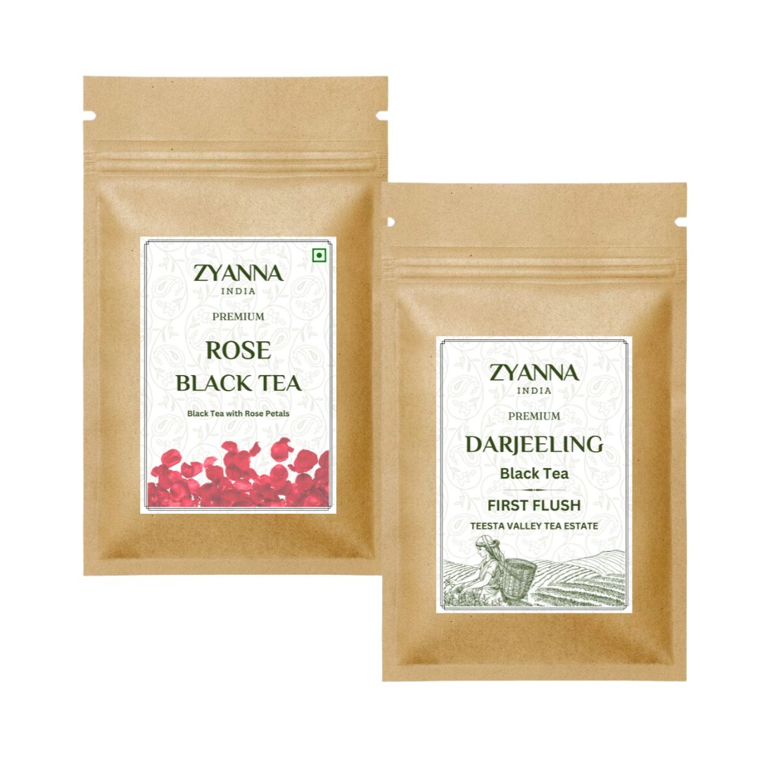 Rose Black Tea  & Darjeeling Tea