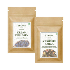 Cream Earl Grey & Kashmiri Kahwa Tea