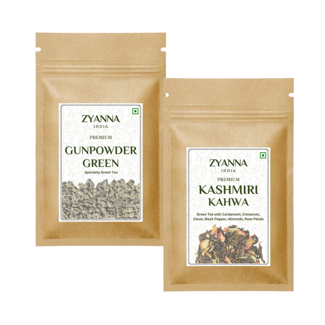 Gunpowder Green Tea & Kashmiri Kahwa