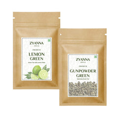 Lemon Green Tea & Gunpowder Green Tea