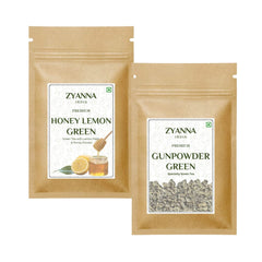 Honey Lemon Green Tea & Gunpowder Green Tea